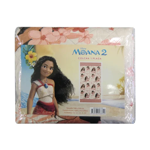 Colcha Infantil Moana 1 Plaza 100% Microfibra