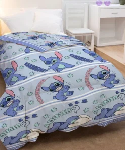 Colcha Infantil Stitch 1 Plaza 100% Microfibra