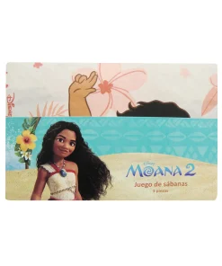 Juego Sábanas Infantil Moana 1 Plaza 100% Microfibra