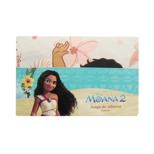 Juego Sábanas Infantil Moana 1 Plaza 100% Microfibra