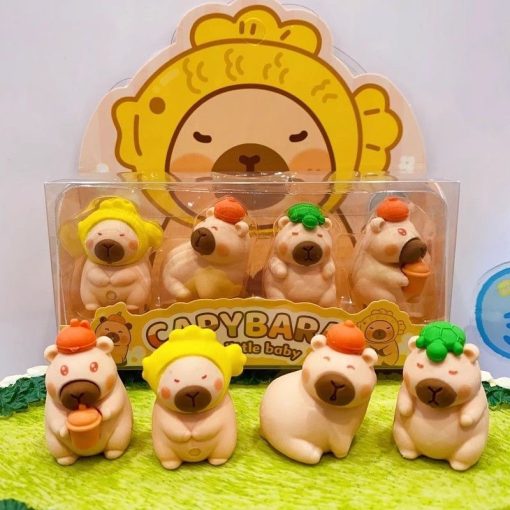 Set 4 gomas Capibara
