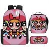Set Escolar Mochila Lunchera y Cartuchera Chicas Superpoderosas