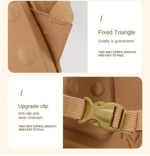 Mochila Escolar Capibara Impermeable Multiples Bolsillos y Capacidad - Imagen 3
