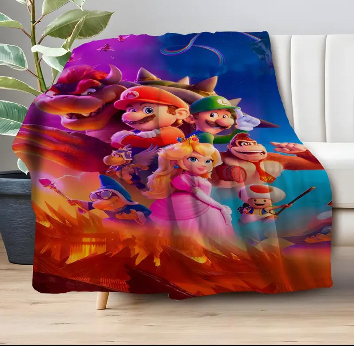 Frazada Manta Soft Mario Bros 1 plaza - Imagen 2