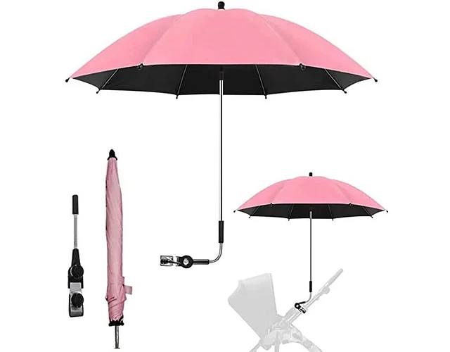 Sombrilla para coche universal con Filtro Uv color Rosa Agua 360 - Imagen 2