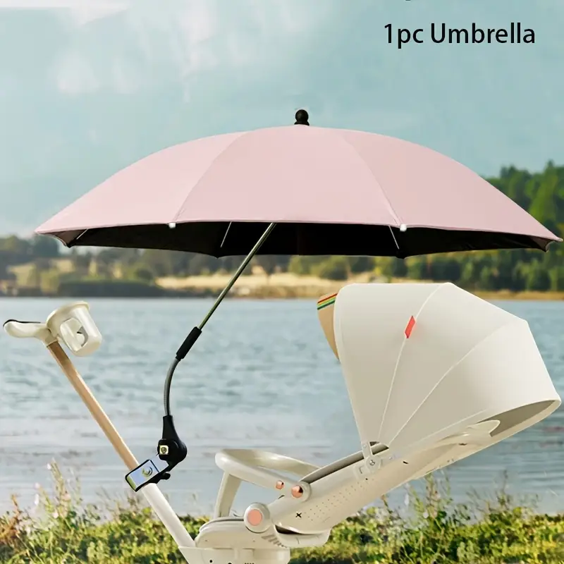 Sombrilla para coche universal con Filtro Uv color Rosa Agua 360 - Imagen 3