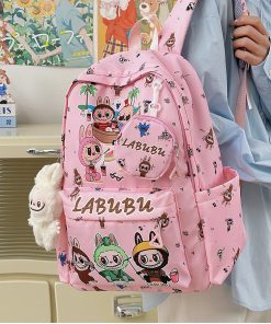Alternative view of Mochila Escolar Labubu