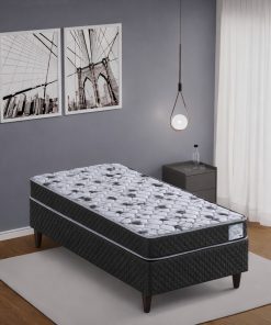 Conjunto Sommier Alta Densidad Espuma 80 x 185 x 15 Capitoneado