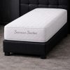 Conjunto Sommier Espuma 1 plaza x 20 Altura Capitoneado Alta Densidad