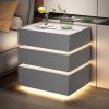 Mesa de Luz con Luces Led Linea Eduarda