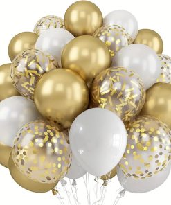 Arco de Globos Dorados x 30 Piezas