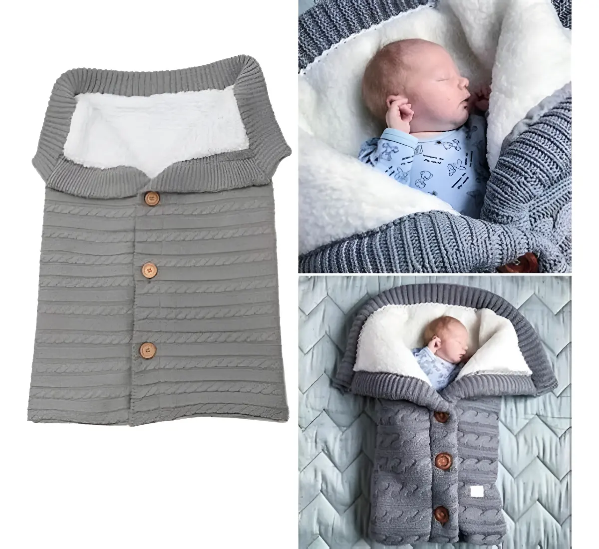 Saco Cobertor con Corderito Bebe