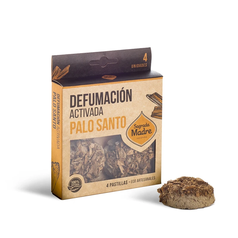 Pastilla x 4 Unidades Defumacion Palo Santo Sagrada Madre