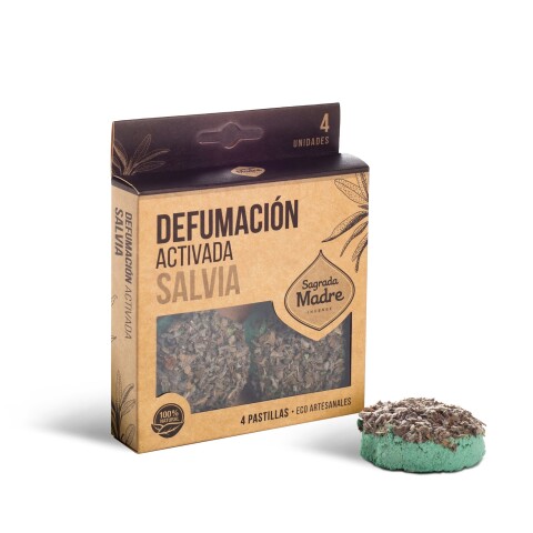 Pastilla x 4 Unidades Defumacion Salvia Sagrada Madre