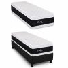 Conjunto Sommier Espuma D65 1 plaza Linea Dulces Sueños