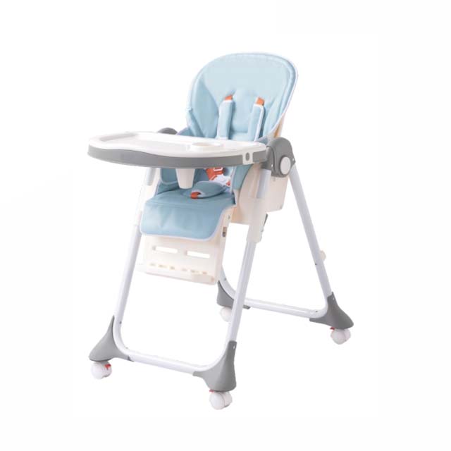 Silla De Bebé con Bandeja Desmontable Celeste