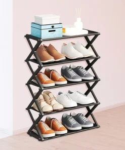 Zapatera/o plegable en forma de Z Minimalista