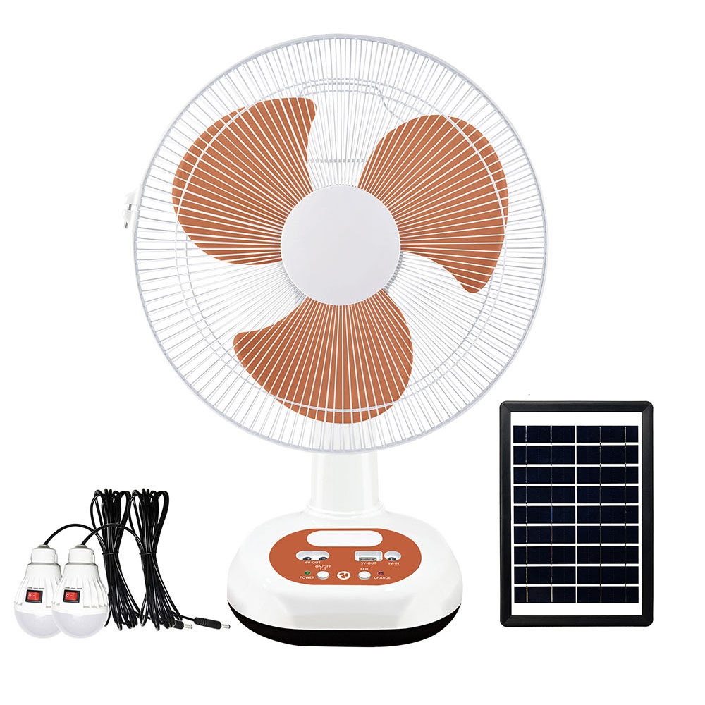 Ventilador Solar con batería recargable eléctrica multifunción de 12/16 pulgadas - Imagen 3