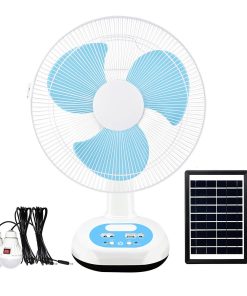 Ventilador Solar con batería recargable eléctrica multifunción de 12/16 pulgadas