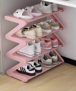Zapatera/o plegable en forma de Z Minimalista